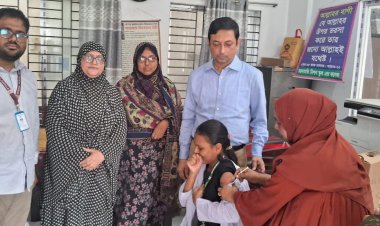 বুড়িচংয়ে টিসিভি ভ্যাকসিন ক্যাম্পেইন কেন্দ্র পরিদর্শন