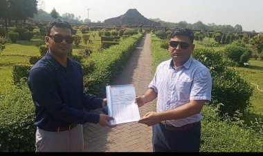 নওগাঁর ঐতিহাসিক বৌদ্ধ বিহারের দৃষ্টিনন্দন নতুন সড়কের জমি সড়ক বিভাগকে হস্তান্তর