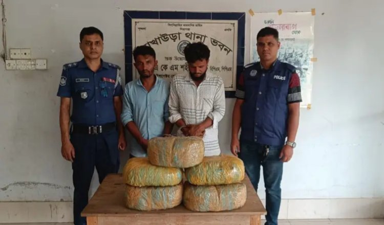 ব্রাহ্মণবাড়িয়া গাঁজাসহ দুইজন গ্রেফতার