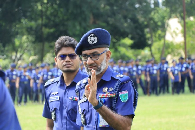 ‎হবিগঞ্জে পুলিশ বিভাগের পদোন্নতি পরীক্ষার প্যারেড অনুষ্ঠিত