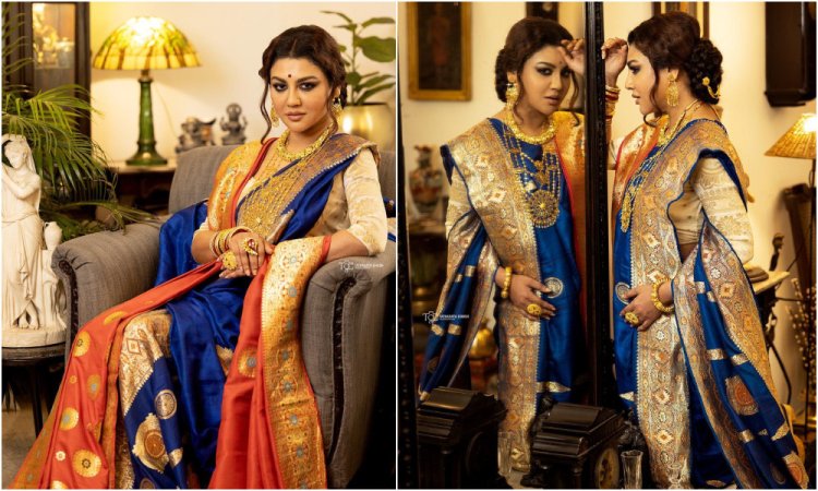 ৪৫ বছর আগের শাড়ি পরে স্মৃতিকাতর জয়া আহসান