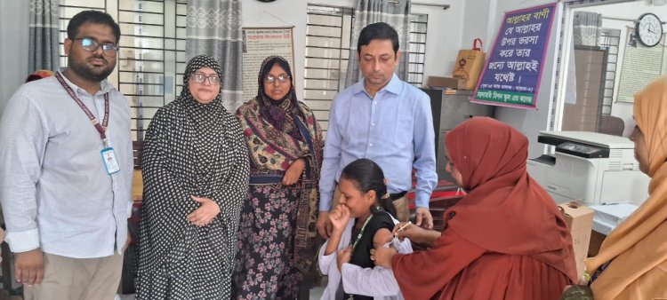বুড়িচংয়ে টিসিভি ভ্যাকসিন ক্যাম্পেইন কেন্দ্র পরিদর্শন
