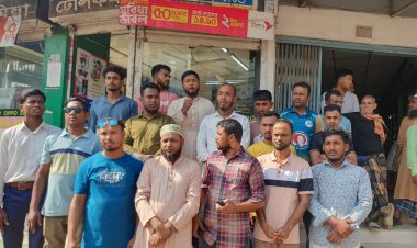 ‎নবীগঞ্জে নিষিদ্ধ ঘোষিত আওয়ামী লীগের লকডাউন প্রতিহতে ছাত্রদলের মানববন্ধন  ‎