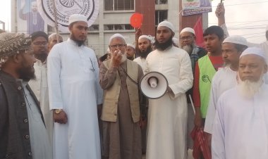 সাপাহারে ইসলামী আন্দোলন প্রার্থী আব্দুল হকের মোটরসাইকেল শোভাযাত্রা ও গণসংযোগ