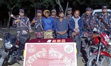 ঠাকুরগাঁও মাদকসহ ৩ আসামীকে গ্রেফতার করেছে  বিজিবি