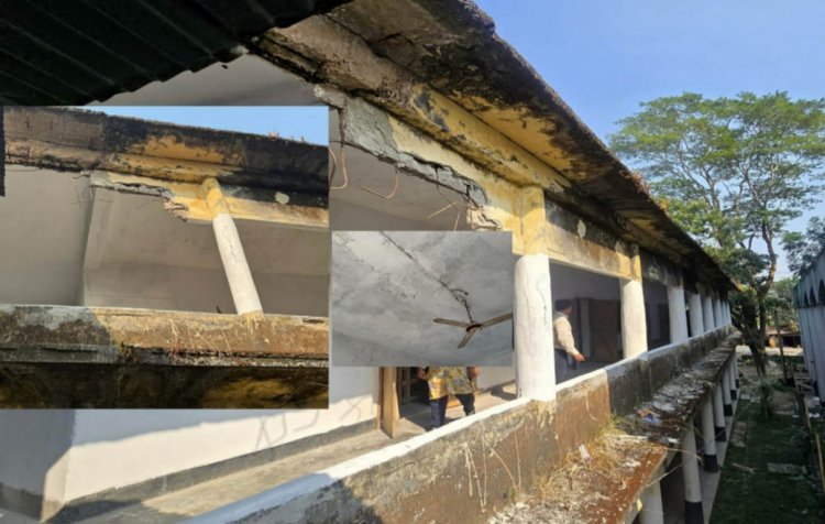 ঝুঁকিপূর্ণ ভবনে ক্লাস-শিক্ষার্থীদের প্রাণহানি শঙ্কা