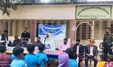 নিয়ামতপুরে স্কুল মিল্ক ফিডিং কর্মসূচির উদ্বোধন