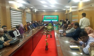 নবনিযুক্ত ইউএনও’র সাথে দুমকিতে পেশাজীবীর মতবিনিময় 