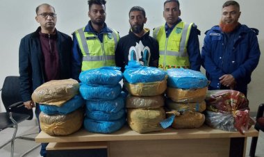 ‎হবিগঞ্জে পুলিশের অভিযানে গাঁজাসহ চালক আটক  ‎