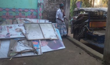 বুড়িচং উপজেলার বিভিন্ন ইউনিয়নে নির্বাচনী প্রচার সামগ্রী অপসারণ অভিযান