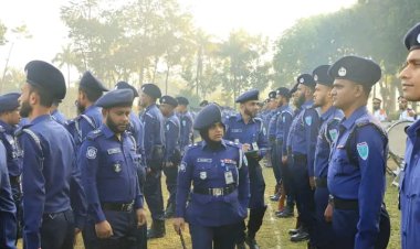 ‎হবিগঞ্জে পুলিশের মাস্টার প্যারেড ও মাসিক সভা