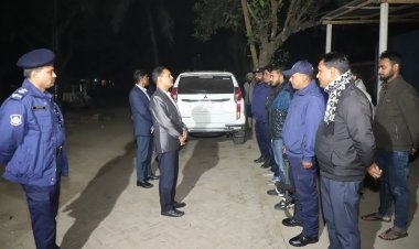 দামুড়হুদা থানাধীন কার্পাসডাঙ্গা পুলিশ ক্যাম্পে পরিদর্শন করলেন পুলিশ সুপার