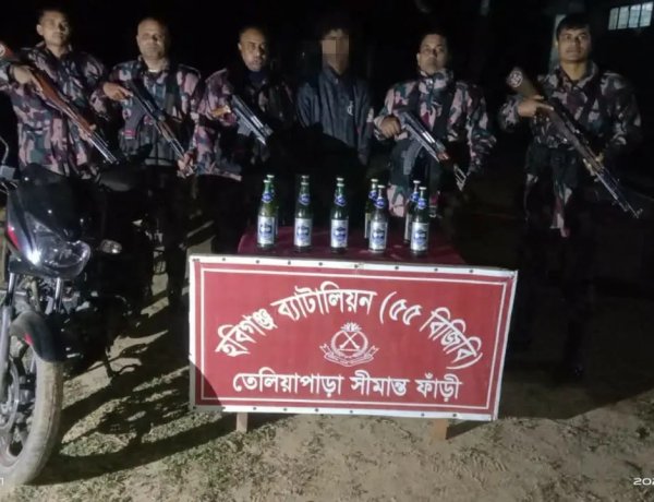 ‎হবিগঞ্জে ভারতীয় বিয়ারসহ যুবক আটক