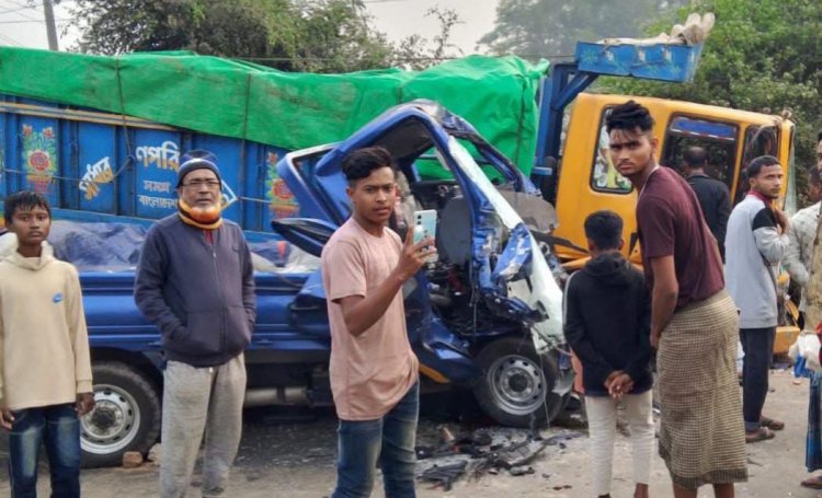 হবিগঞ্জে ট্রাক ও পিকআপ মুখোমুখি সংঘর্ষে নিহত-২