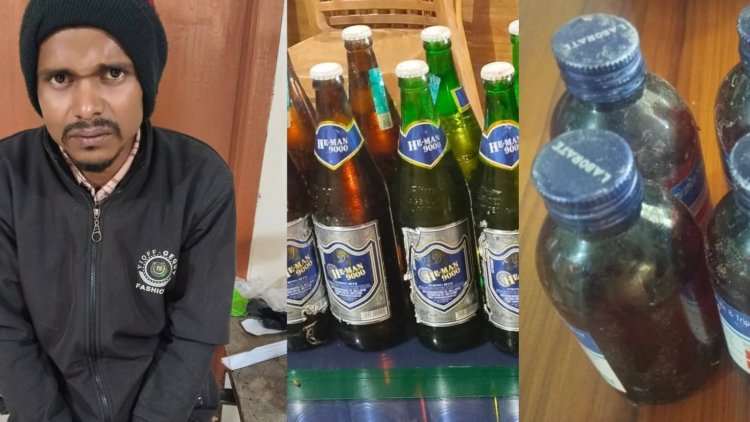 ‎হবিগঞ্জে এস্কপ সিরাপ ও বিয়ারসহ যুবক গ্রেফতার