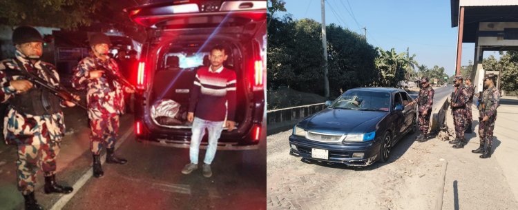 চাঁপাইনবাবগঞ্জ সীমান্তে বিজিবির নিরাপত্তা জোরদার