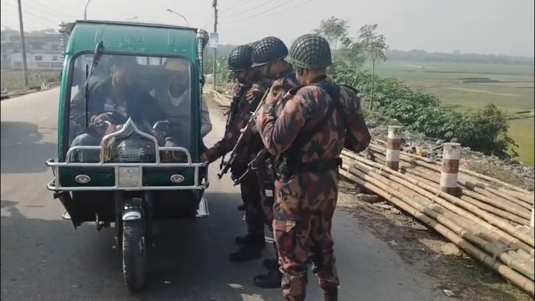 চাঁপাইনবাবগঞ্জ শহরের সার্বিক নিরাপত্তা জোরদারে ৩ প্লাটুন বিজিবি মোতায়েন