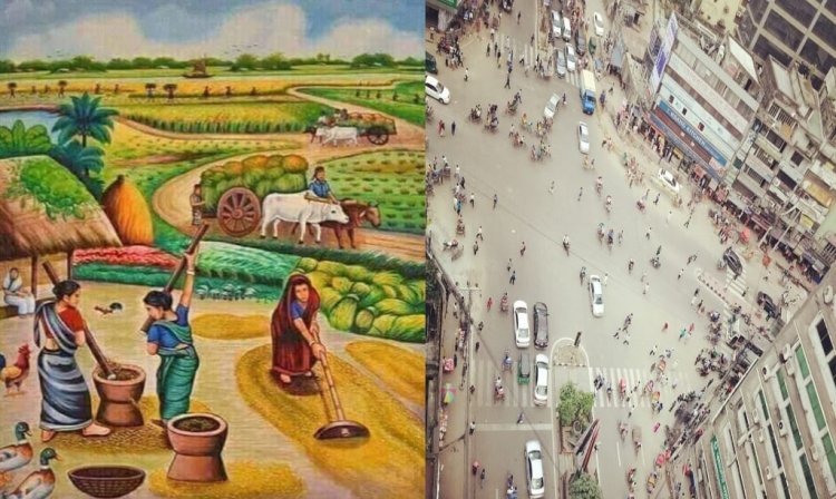 গ্রাম ও শহরের সাধারণ মানুষের নিরব যুদ্ধ   ‎