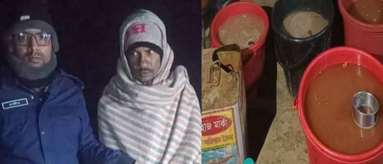 হবিগঞ্জে সেনাবাহিনীর অভিযানে চোলাই মদসহ গ্রেফতার