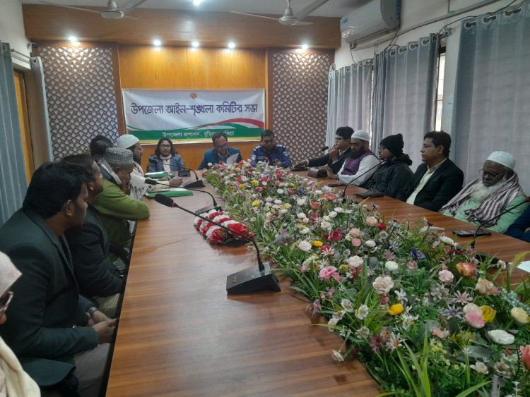 বুড়িচং উপজেলা আইন-শৃঙ্খলা কমিটির সভা