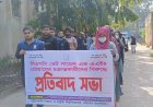 পবিপ্রবিতে একক কম্বাইন্ড ডিগ্রি বহালের দাবিতে এএনএসভিএম শিক্ষার্থীদের প্রতিবাদ  ‎
