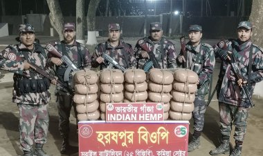 ‎হবিগঞ্জ সীমান্তবর্তী এলাকায় ৫০ কেজি ভারতীয় গাঁজা জব্দ