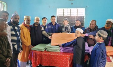 বুড়িচং প্রেসক্লাবের উদ্যোগে এতিমখানা শিক্ষার্থীদের মাঝে কম্বল বিতরণ