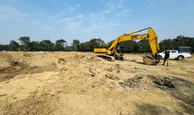 শিবগঞ্জে অবৈধভাবে পুকুর খননের দায়ে জরিমানা