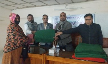 চাঁপাইনবাবগঞ্জে সিসিডিবির উদ্যোগে শীতবস্ত্র বিতরণ