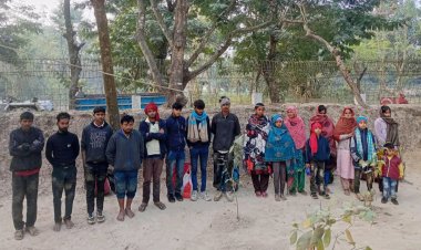 গোমস্তাপুর সীমান্তে নারী ও শিশুসহ ১৭ জনকে ঠেলে পাঠালো বিএসএফ