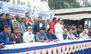 নাচোলে বিএনপি প্রার্থী আমিনুল ইসলামের নির্বাচনী প্রচারণা শুরু