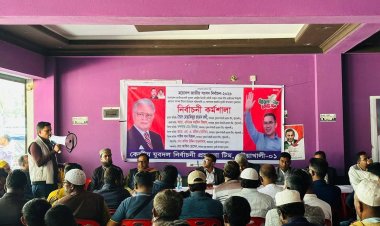 ধানের শীষ প্রতীককে বিজয়ের লক্ষ্যে দুমকিতে কেন্দ্রীয় যুবদলের নির্বাচনী কর্মশালা