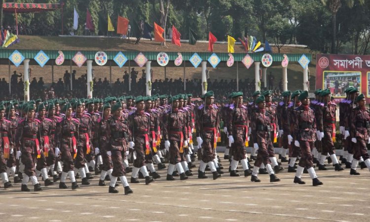 দেশমাতৃকার সার্বভৌমত্ব রক্ষার শপথ নিলেন বিজিবির নতুন ৩০২৩ সদস্য