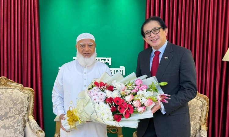 জামায়াত আমিরের সঙ্গে সিঙ্গাপুর হাইকমিশনের চার্জ দি অ্যাফেয়ার্সের বৈঠক