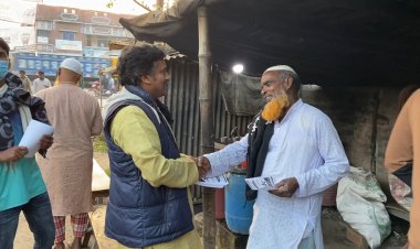 চাঁপাইনবাবগঞ্জ-৩ সদর আসনে তারা প্রতীকের গণসংযোগ