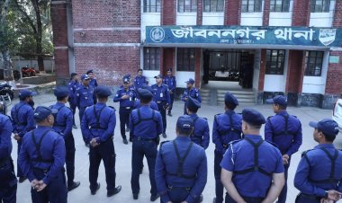 জীবননগর থানা পরিদর্শন করলেন পুলিশ সুপার