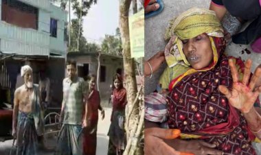 দুমকীতে প্রকাশ্যে পাঁচজনকে কুপিয়ে জখম,বাবা-ছেলে আটক