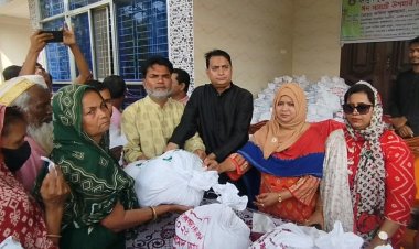 দুমকিতে ঈদের আনন্দ ছড়িয়ে দিল হিলফুল ফুজুল