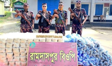 গোমস্তাপুরে ভারতীয় বিড়ি ও কারেন্ট জাল আটক