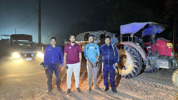 চাঁপাইনবাবগঞ্জে পদ্মা নদীতে অবৈধ মাটি কাটার দায়ে জরিমানা: যুবকের কারাদণ্ড