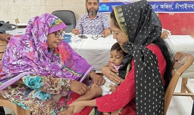 চাঁপাইনবাবগঞ্জের তিনটি উপজেলায় হামের টিকাদান শুরু