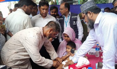 নওগাঁর পোরশায় হামের হটস্পট টিকাদান ক্যাম্পেইন উদ্বোধন