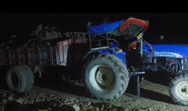 চাঁপাইনবাবগঞ্জে অবৈধভাবে মাটি কাটার দায়ে ২জন গ্রেপ্তার: ট্র‍্যাক্টর ও এস্কেভেটর জব্দ