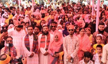 পুরানো গ্লানি মুছে নতুনের আহ্বানে"নিয়ামতপুরে বৈশাখী শোভাযাত্রা