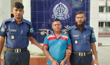 ফিলিং স্টেশনে তেল নিতে গিয়ে পুলিশ সদস্যকে মারধর করায় চালক গ্রেফতার