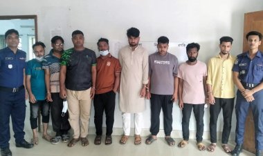 বুড়িচংয়ে পুলিশের অভিযানে ৮ মাদকসেবী গ্রেফতার