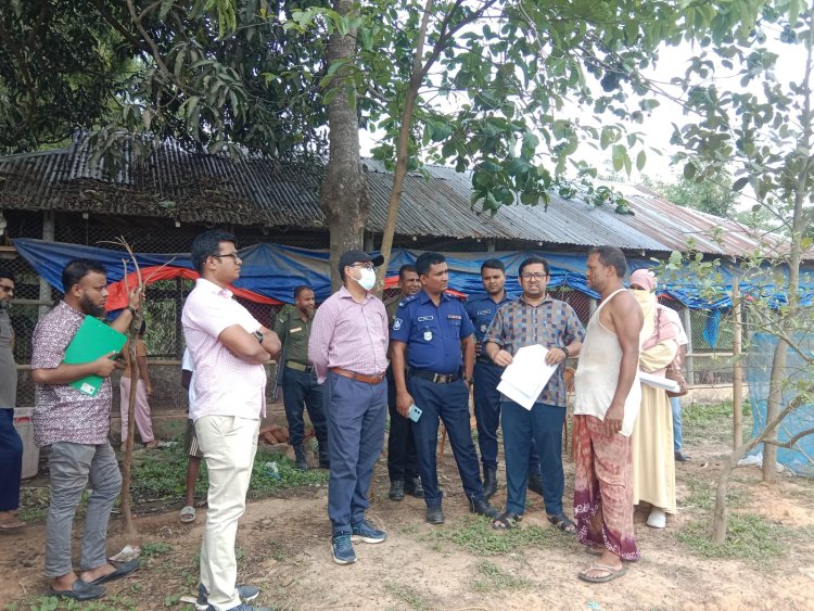 বুড়িচংয়ে পাহাড় কাটার বিরুদ্ধে জরিমানা