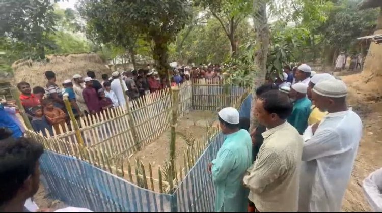 নওগাঁয় চার হত্যাকান্ড,গ্রামবাসী মিলে করলেন কবর জিয়ারত