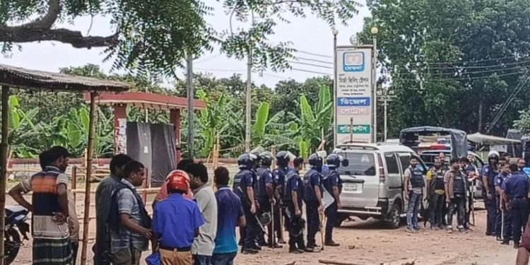শিবগঞ্জে পাম্প থেকে তেল নেওয়া নিয়ে তুমুল কাণ্ড,আহত ৫