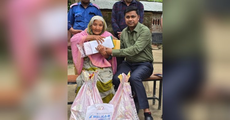 শিবগঞ্জে অবহেলিত রংফুল বেগমের পাশে উপজেলা প্রশাসন